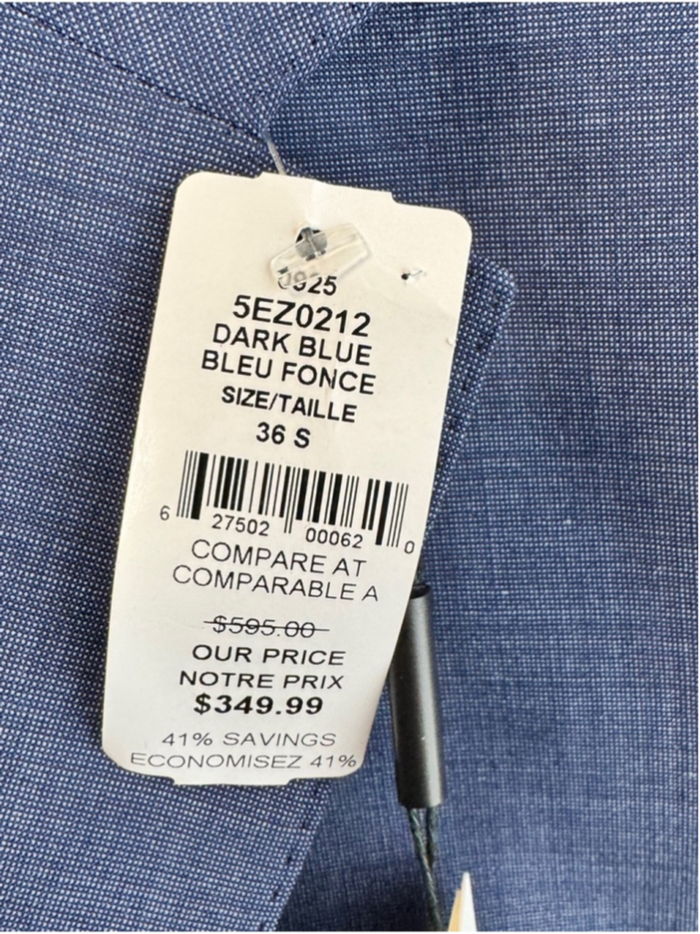 NWT Calvin Klein Slim Fit Dark Blue Two-Piece Suit - Picture 13 of 16